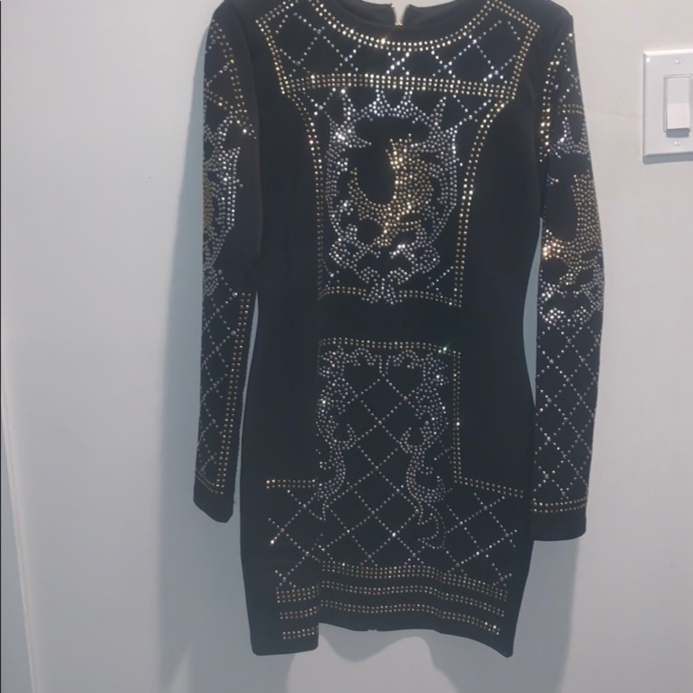 Long sleeve mini dress